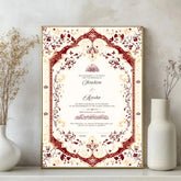 Regal Bloom Nikah Nama Frame